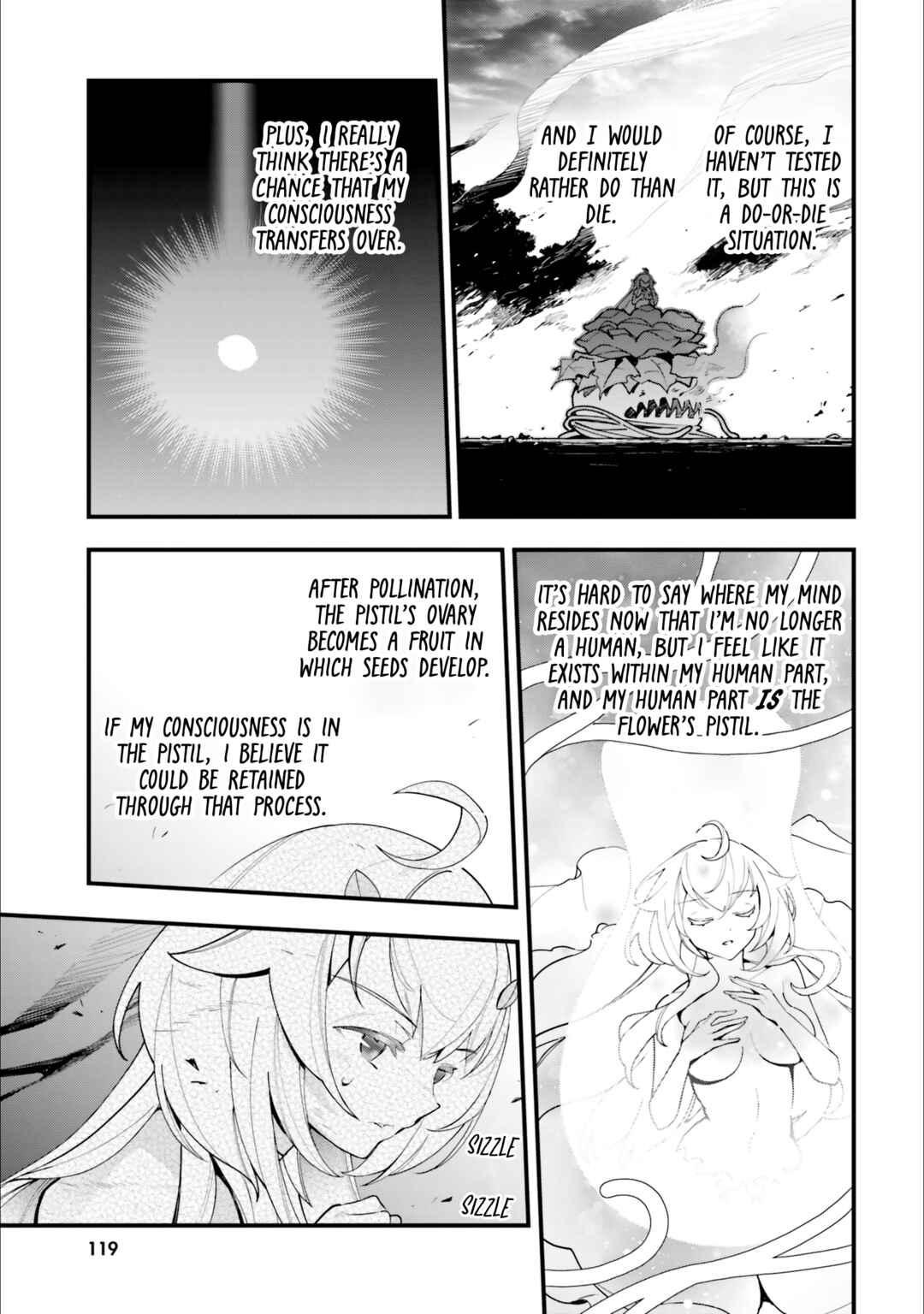 Shokubutsu Monster Musume Nikki: Seijo datta Watashi ga Uragirareta Hate ni Alraune ni Tensei Shite Shimatta node, kore kara wa Kougousei o Shinagara Shizuka ni Shokubutsu Life o Sugoshimasu Chapter 14 - Page 22