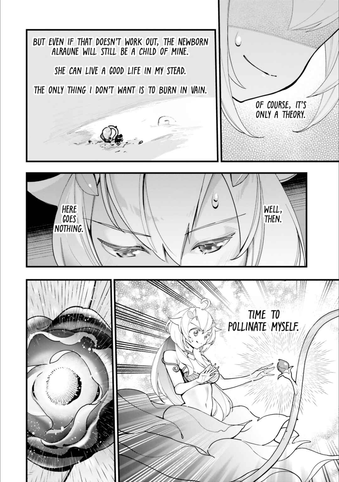 Shokubutsu Monster Musume Nikki: Seijo datta Watashi ga Uragirareta Hate ni Alraune ni Tensei Shite Shimatta node, kore kara wa Kougousei o Shinagara Shizuka ni Shokubutsu Life o Sugoshimasu Chapter 14 - Page 23