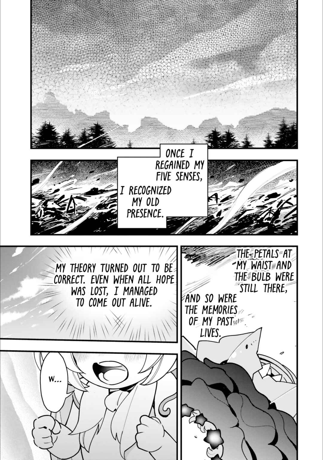Shokubutsu Monster Musume Nikki: Seijo datta Watashi ga Uragirareta Hate ni Alraune ni Tensei Shite Shimatta node, kore kara wa Kougousei o Shinagara Shizuka ni Shokubutsu Life o Sugoshimasu Chapter 14 - Page 28