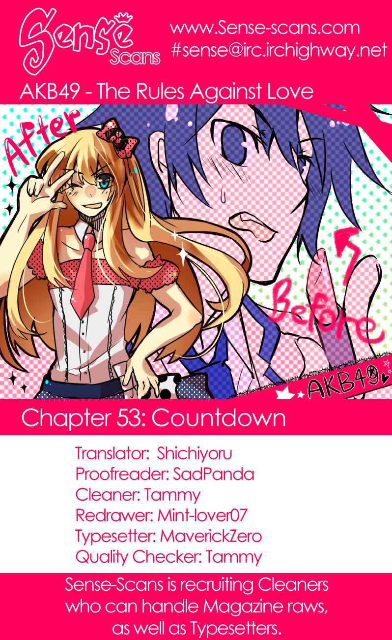 AKB49: Ren'ai Kinshi Jourei Chapter 53 - Page 1