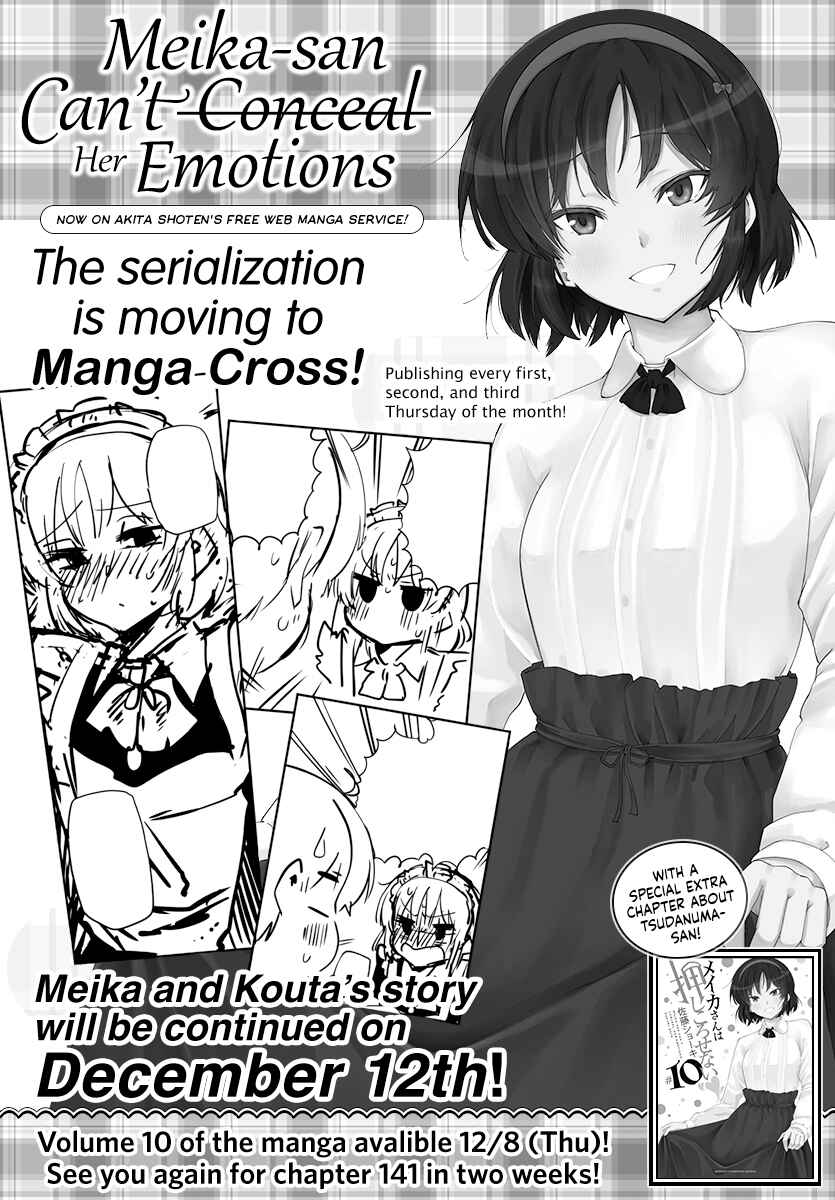 Meika-san wa Oshikorosenai Chapter 140 - Page 1
