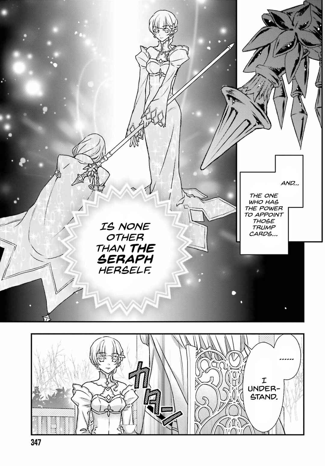 Shinigami ni Sodaterareta Shoujo wa Shikkoku no Tsurugi o Mune ni Idaku Chapter 42 - Page 7