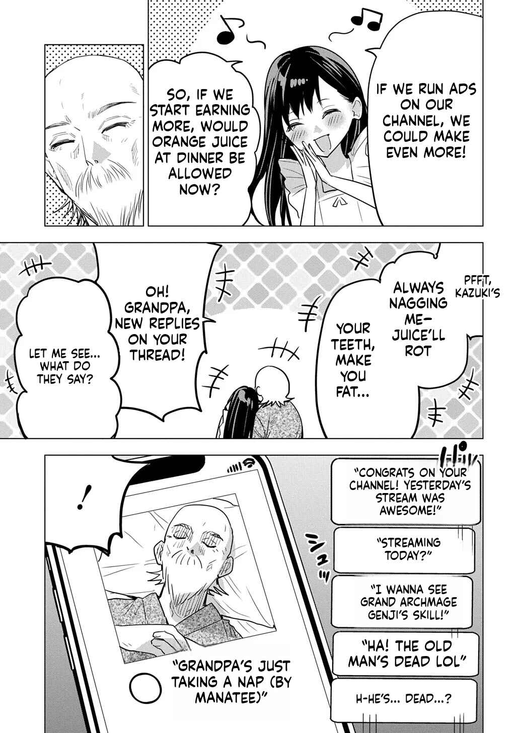 Moto Tansakusha no Ojii-chan: Mago ni Segamarete Dungeon Haishin o Hajimeta njaga, Nazeka Bazuriotta wai Chapter 5 - Page 14