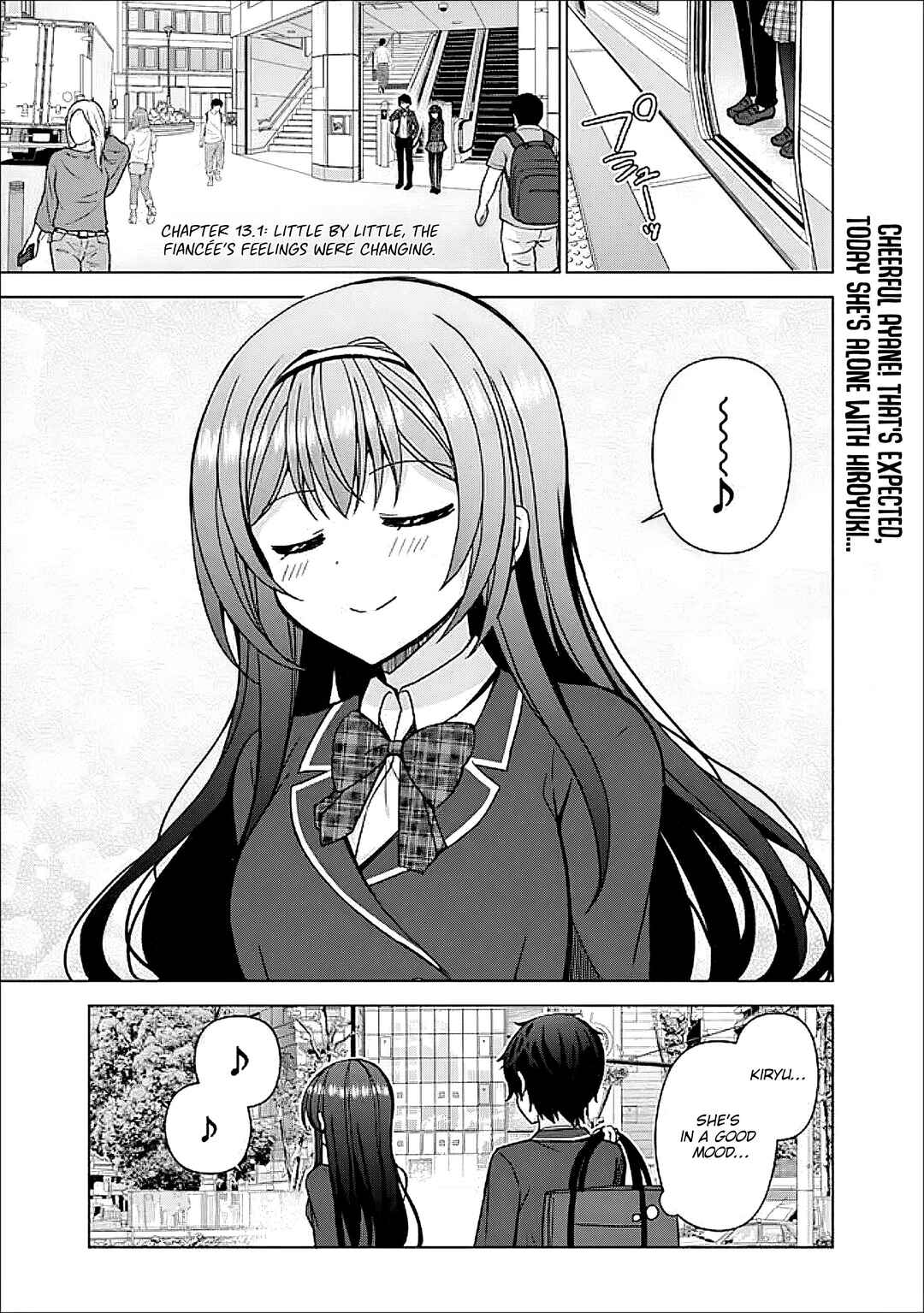 Iinazuke ga Dekita to Omottara, Sono Iinazuke ga Gakkou de Yuumei na "Akuyaku Reijou" Dattan dakedo, Dou Sureba Ii? Chapter 13.1 - Page 2