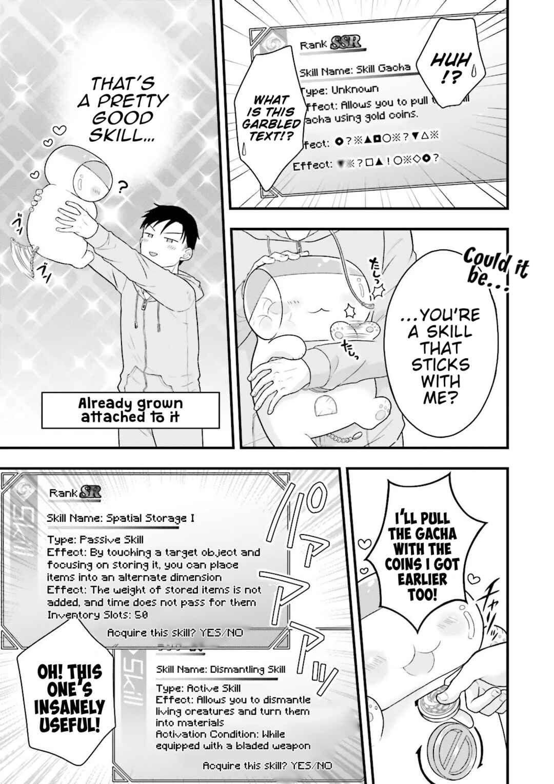 Ore dake LV Up suru Sukirugacha de, Mattari Dungeon Tansakusha Seikatsu mo Yoyuudesu ~Gacha Hiki Tanoshikute Yameranee!~ Chapter 1 - Page 20