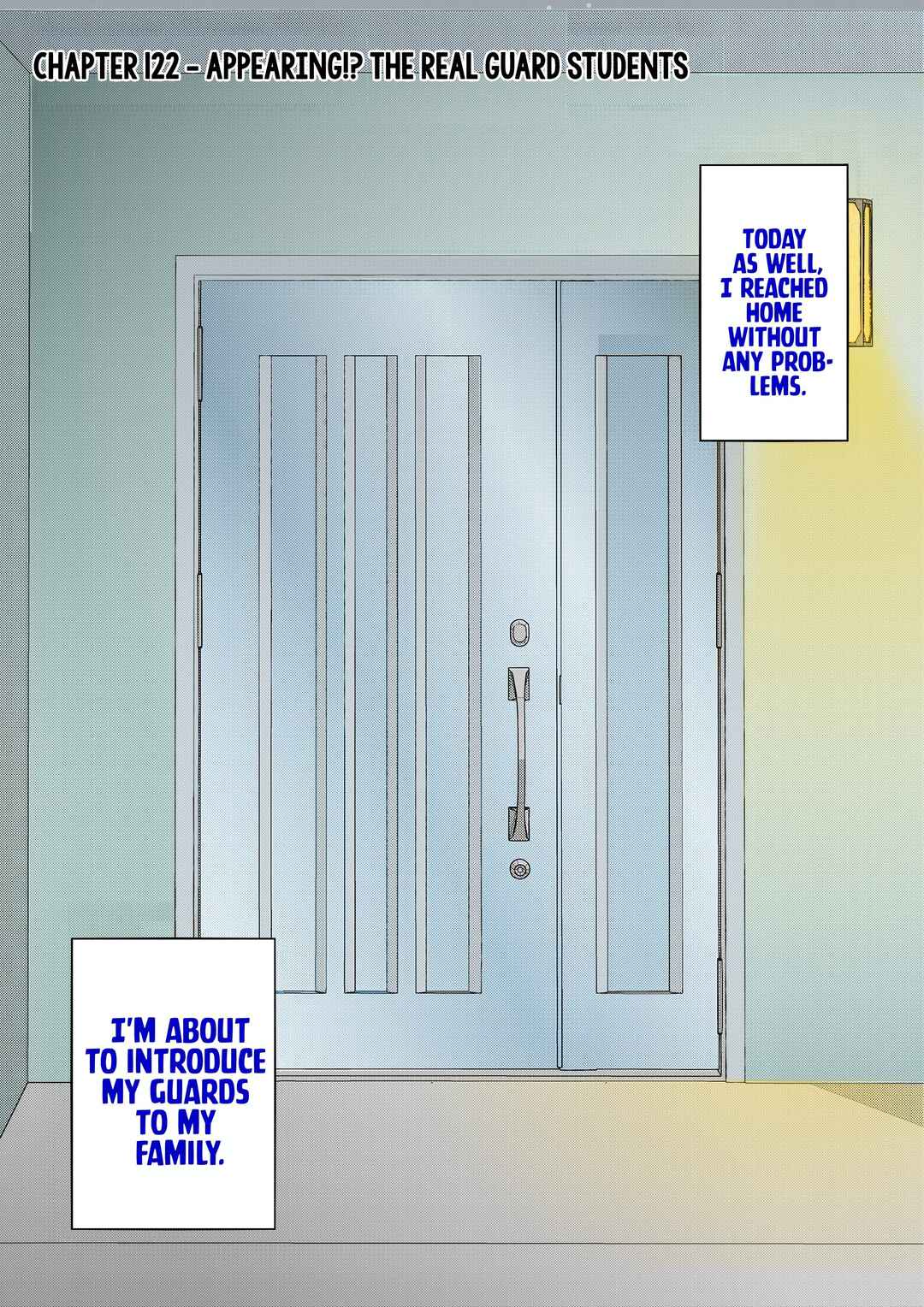 Danjo-hi 1:39 no Heikou Sekai wa Omoi no Hoka Futsuu (Fan Colored) Chapter 122 - Page 1