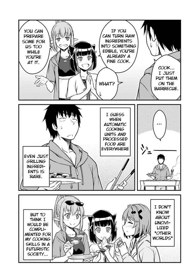 Mezametara Saikyou Soubi to Uchuusen-mochi datta node, Ikkodate Mezashite Youhei to shite Jiyuu ni Ikitai Chapter 28.2 - Page 4