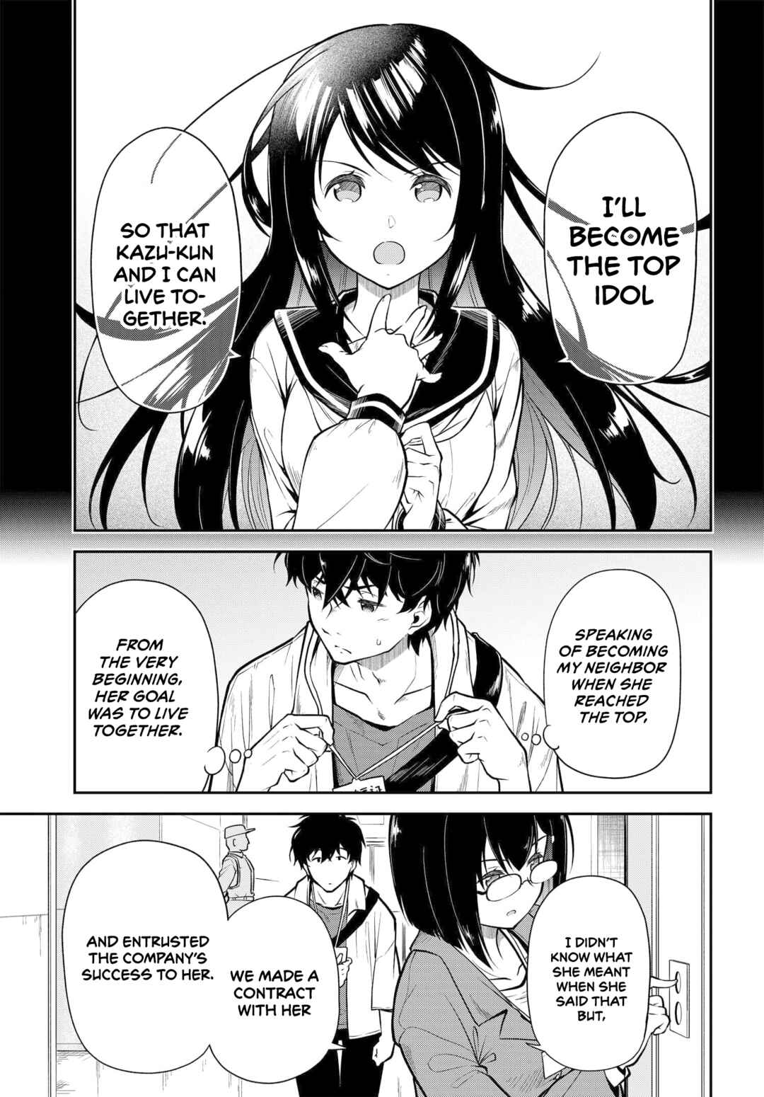 Kokumin-teki Idol ni natta Osana-Najimi ga Boro-Apart ni Sunderu Ore no Tonari ni Hikkoshitekita Ken Chapter 5 - Page 10