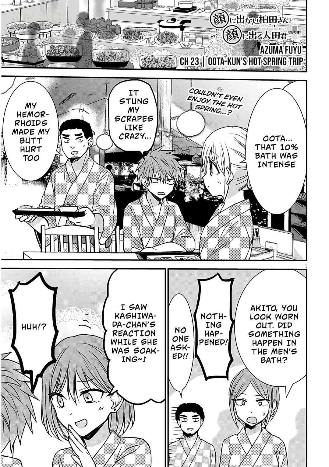 Kao ni Denai Kashiwada-san to Kao ni Deru Oota-kun + Chapter 23 - Page 2