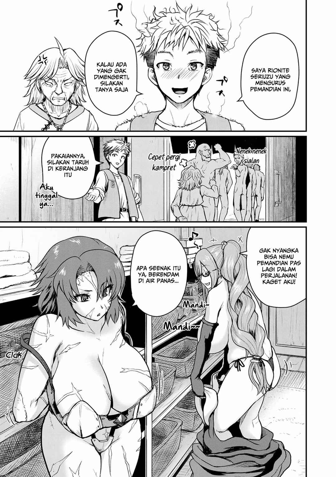 Henkyou no Ofuroya-san, Harem ni Naru ~Yamaoku ni Aru Sabireta Onsen no Kounou ga Cheat Sugite Onna Boukensha ni Daininki na Ken~ Chapter 1 - Page 11