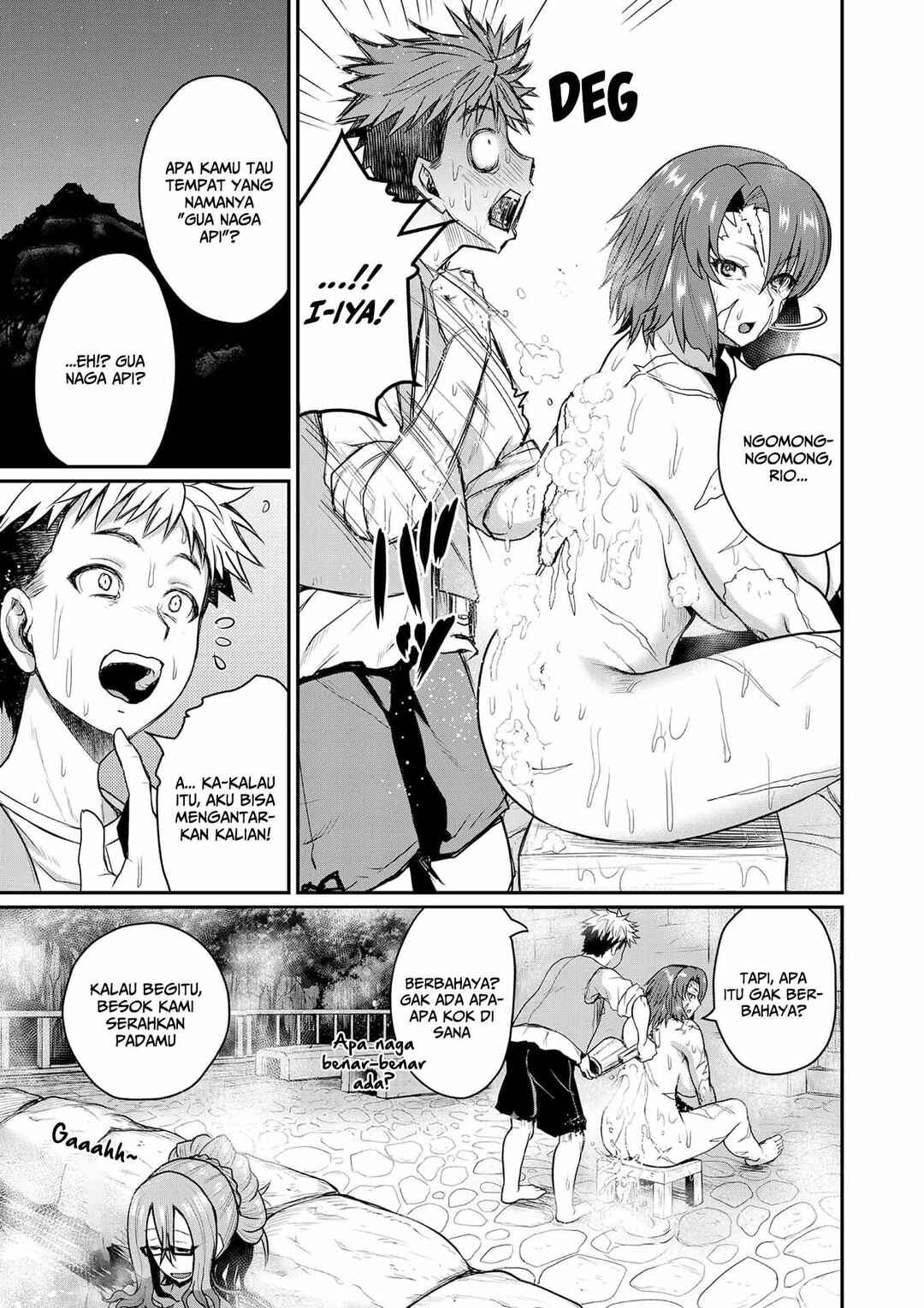 Henkyou no Ofuroya-san, Harem ni Naru ~Yamaoku ni Aru Sabireta Onsen no Kounou ga Cheat Sugite Onna Boukensha ni Daininki na Ken~ Chapter 1 - Page 19