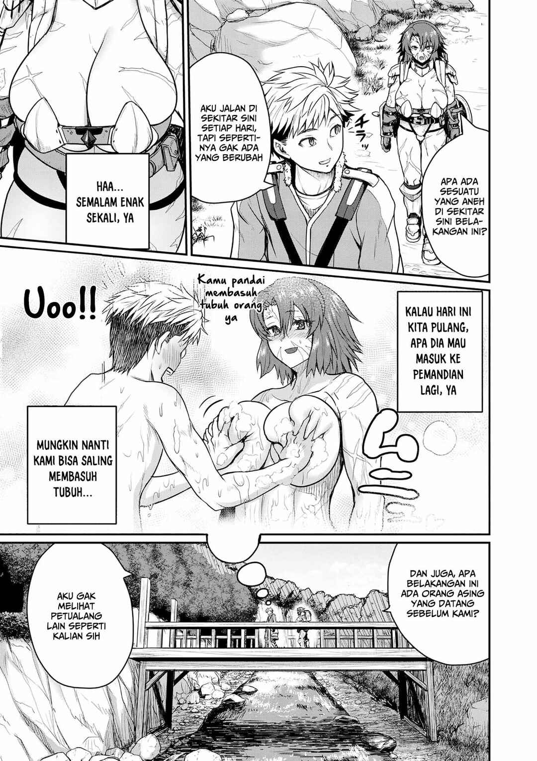 Henkyou no Ofuroya-san, Harem ni Naru ~Yamaoku ni Aru Sabireta Onsen no Kounou ga Cheat Sugite Onna Boukensha ni Daininki na Ken~ Chapter 1 - Page 21