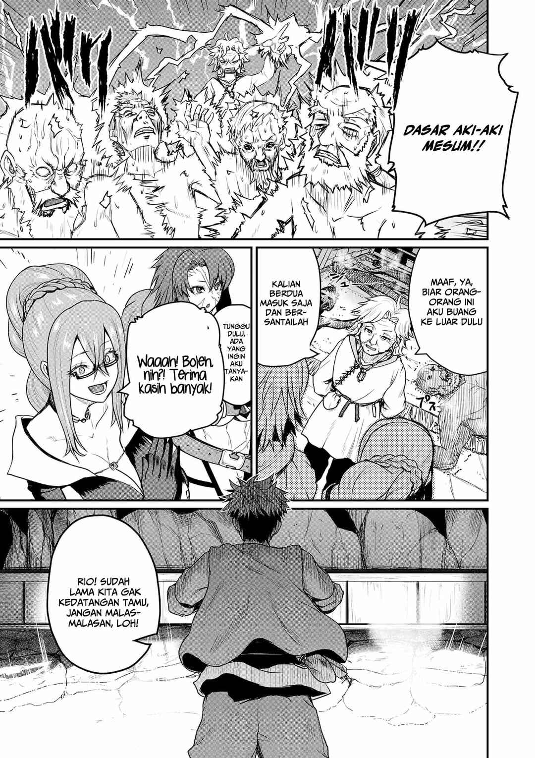 Henkyou no Ofuroya-san, Harem ni Naru ~Yamaoku ni Aru Sabireta Onsen no Kounou ga Cheat Sugite Onna Boukensha ni Daininki na Ken~ Chapter 1 - Page 9