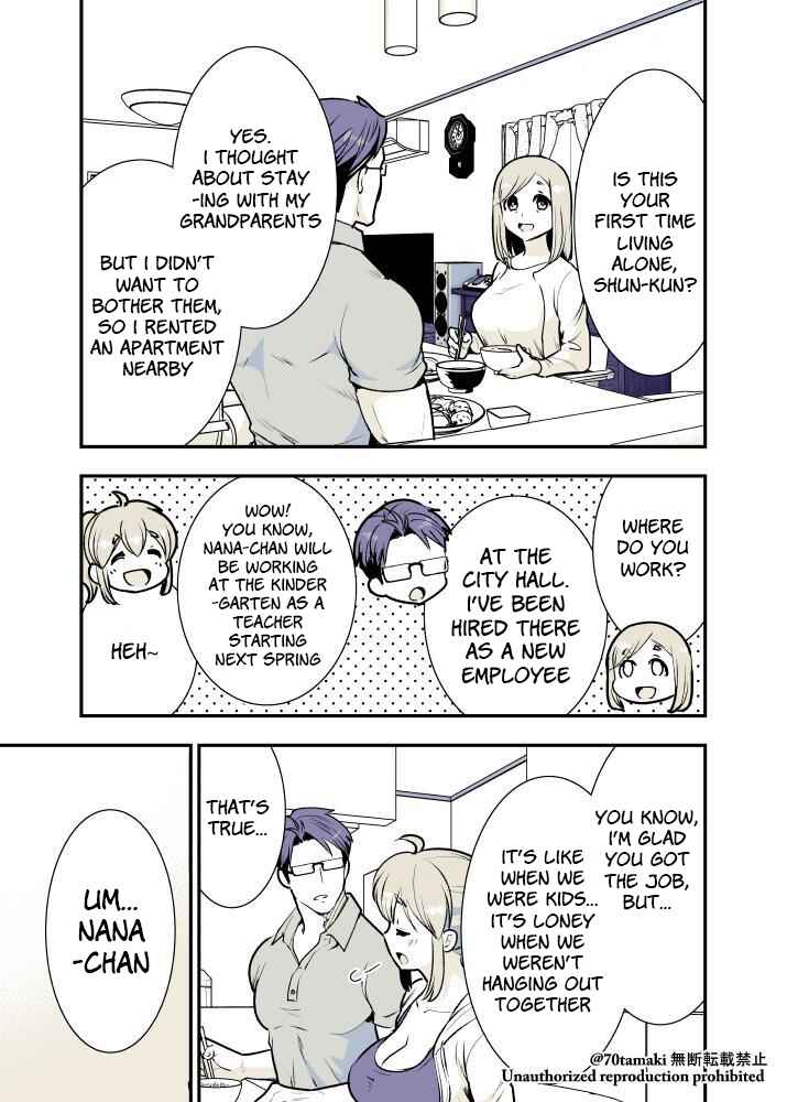 Osananajimi ga Hisabisa ni Saikai Shitara Otagai Kyonyuu ni Natteta Chapter 7 - Page 2
