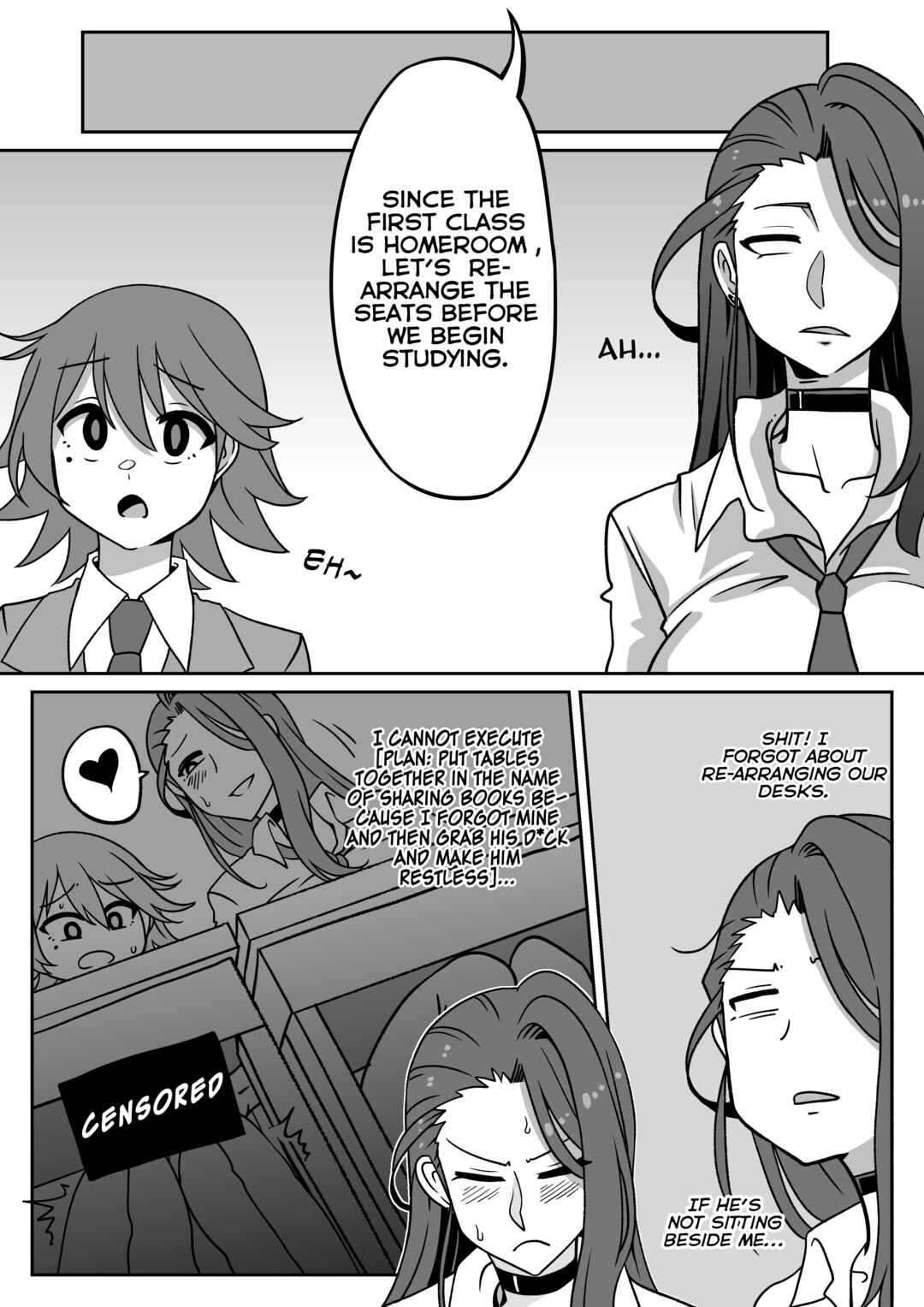 Something Naughty Would Happen If They Knew Each Other's Thoughts Chapter 5 - Page 3