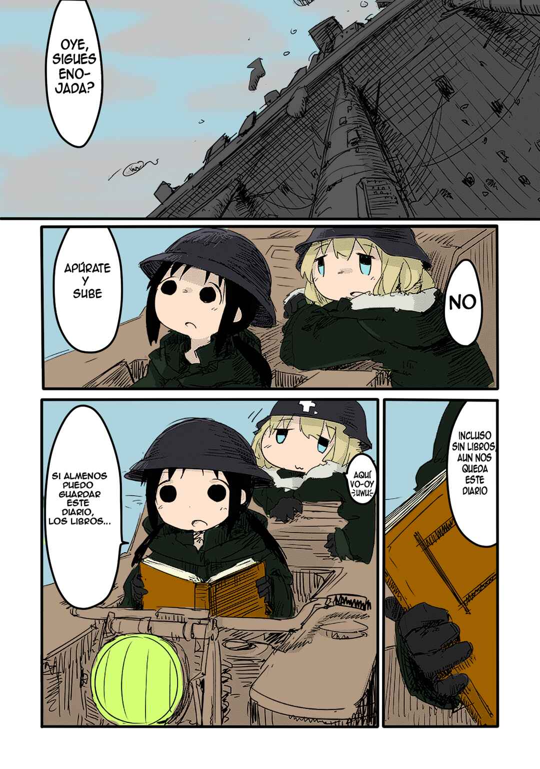 Shoujo Shuumatsu Ryokou (Fan Colored) Chapter 3 - Page 15