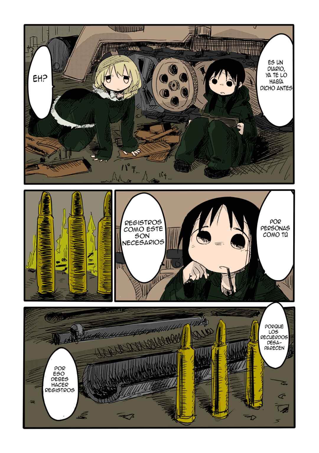 Shoujo Shuumatsu Ryokou (Fan Colored) Chapter 3 - Page 4