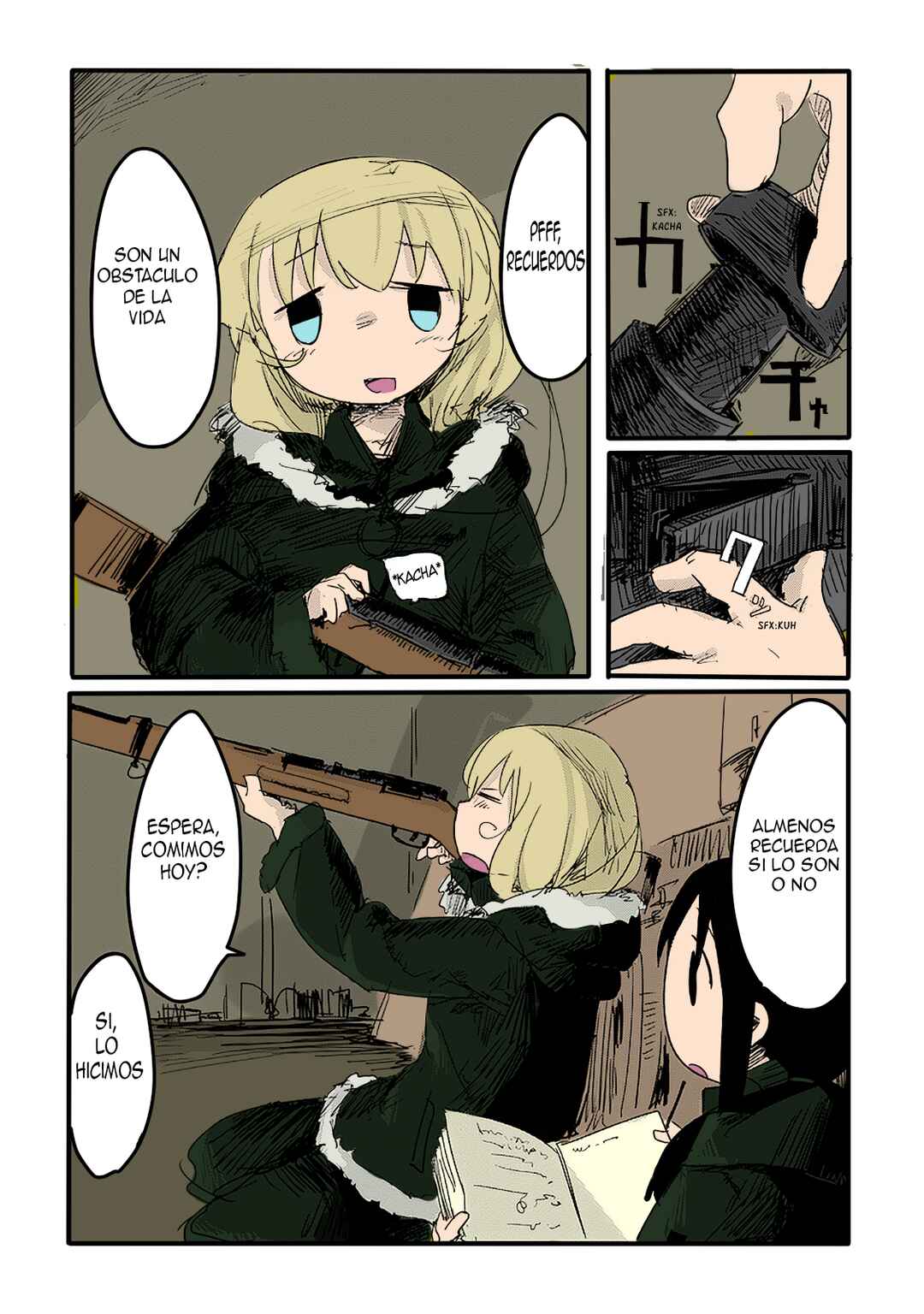 Shoujo Shuumatsu Ryokou (Fan Colored) Chapter 3 - Page 5