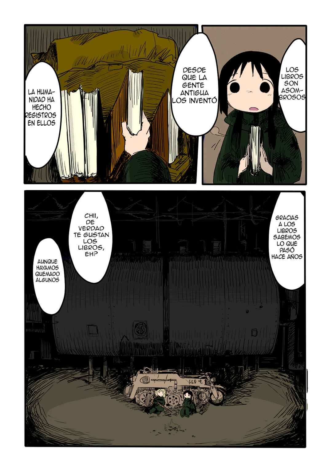 Shoujo Shuumatsu Ryokou (Fan Colored) Chapter 3 - Page 6