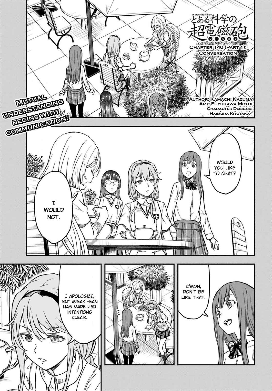 Toaru Majutsu no Index Gaiden: Toaru Kagaku no Railgun Chapter 140.1 - Page 1