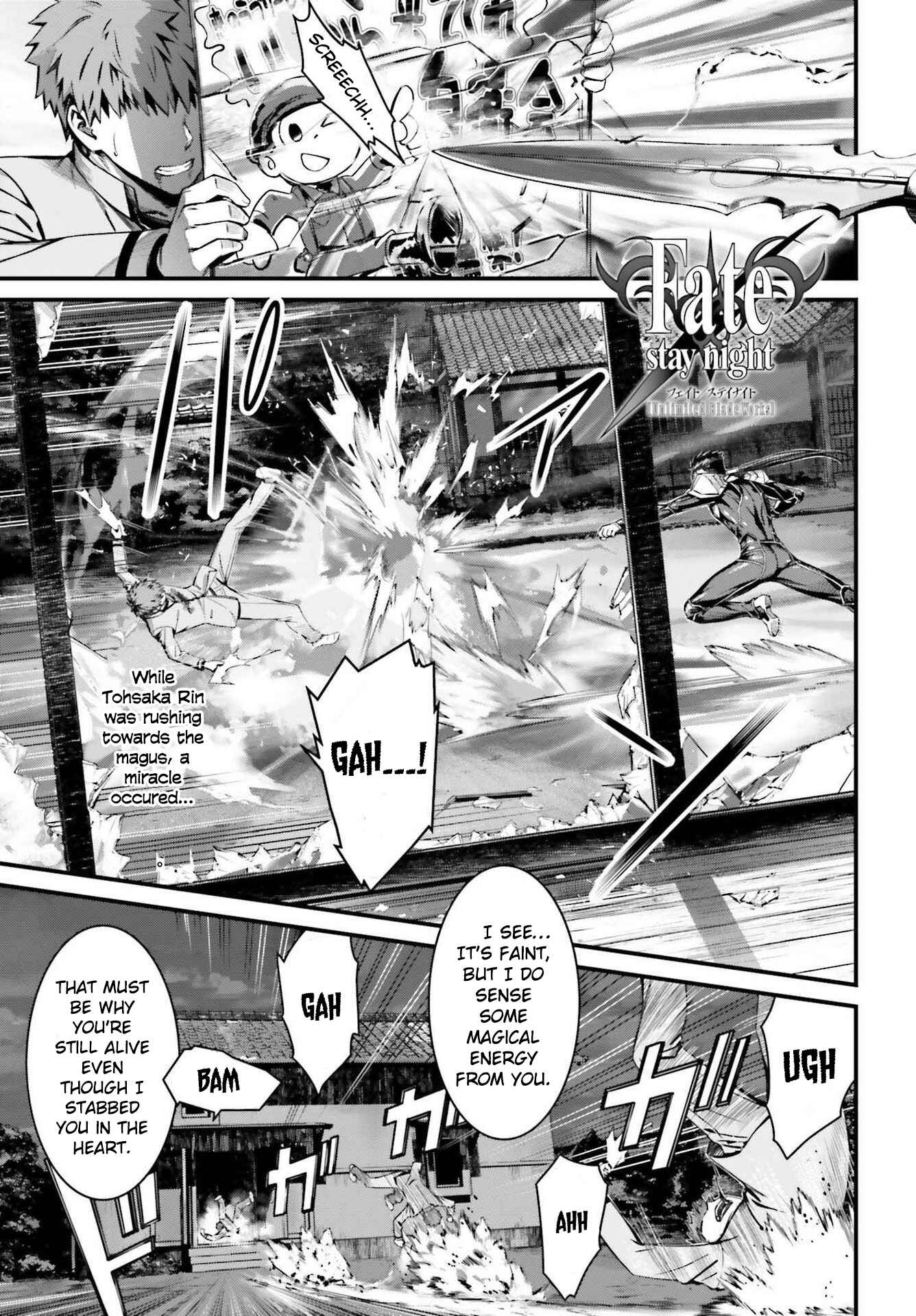 Fate/stay night [Unlimited Blade Works] Chapter 3.1 - Page 1