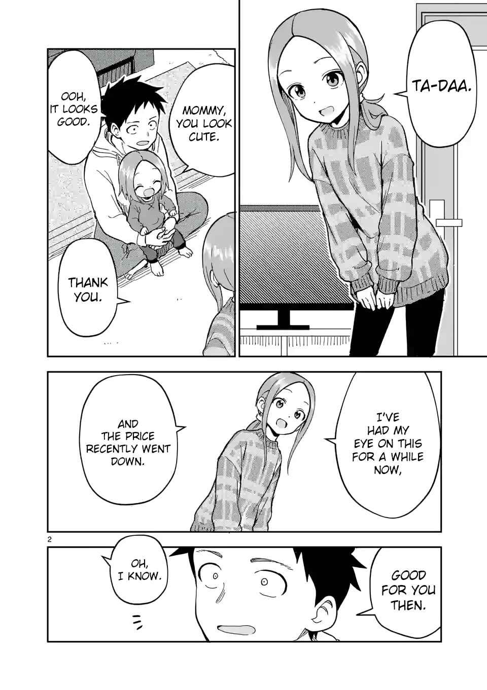 Karakai Jouzu no (Moto) Takagi-san Chapter 208 - Page 2