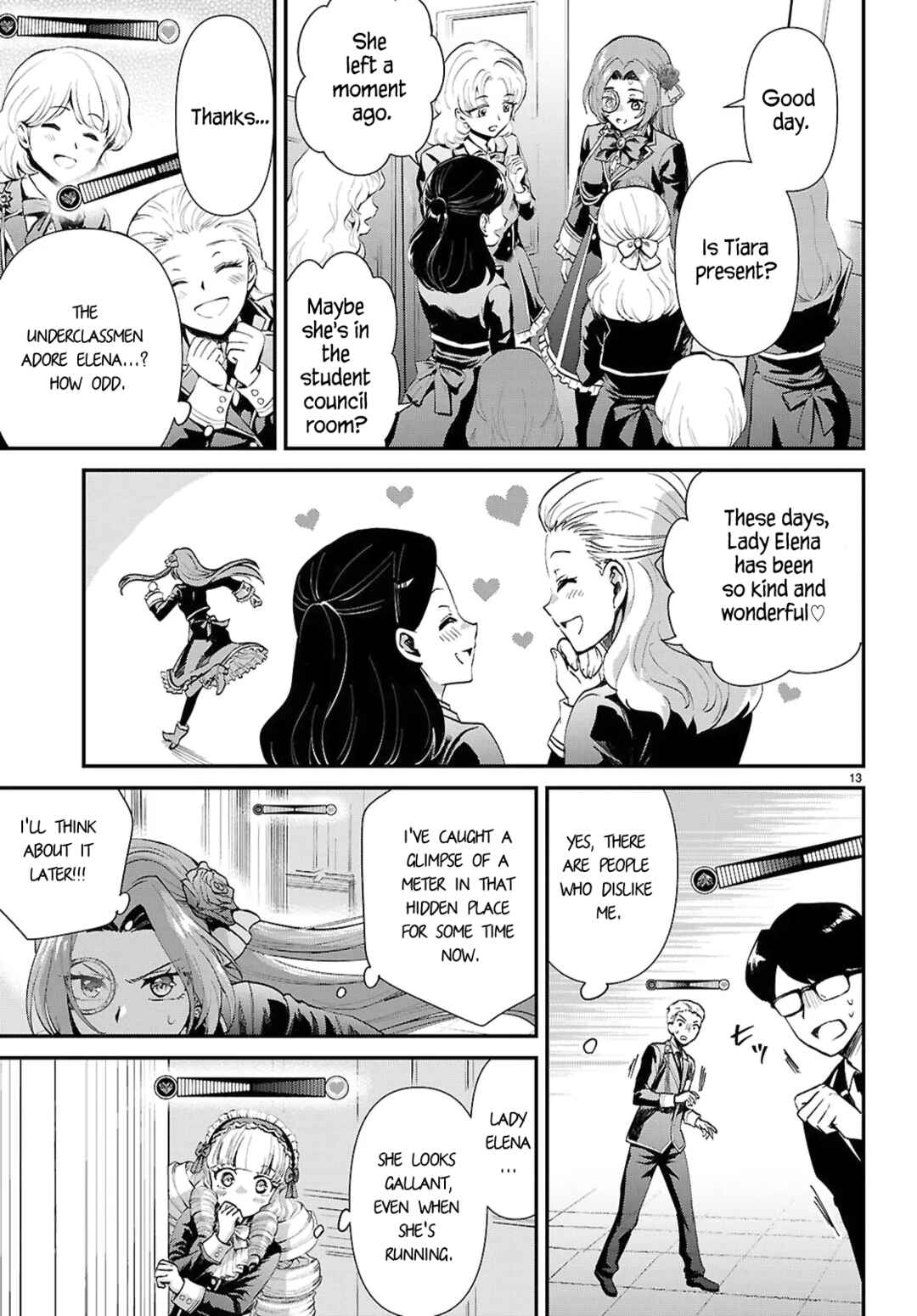 Danshi Koukousei, Otome Game no Akuyaku Reijou ni Tensei Suru. Chapter 12 - Page 13