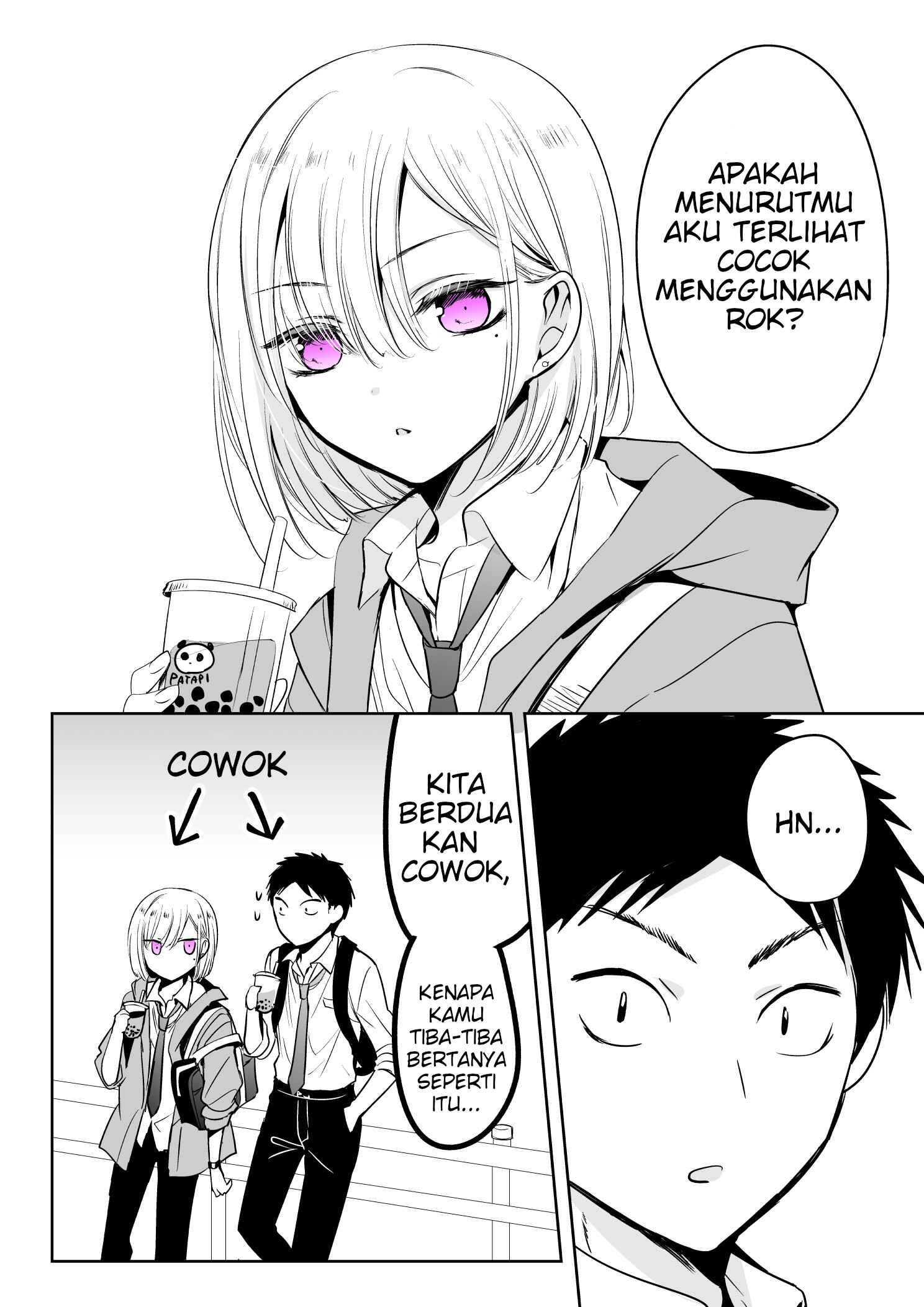 Tomodachi ga Skirt haite mitai tte Itte kita Ken Chapter 1 - Page 1