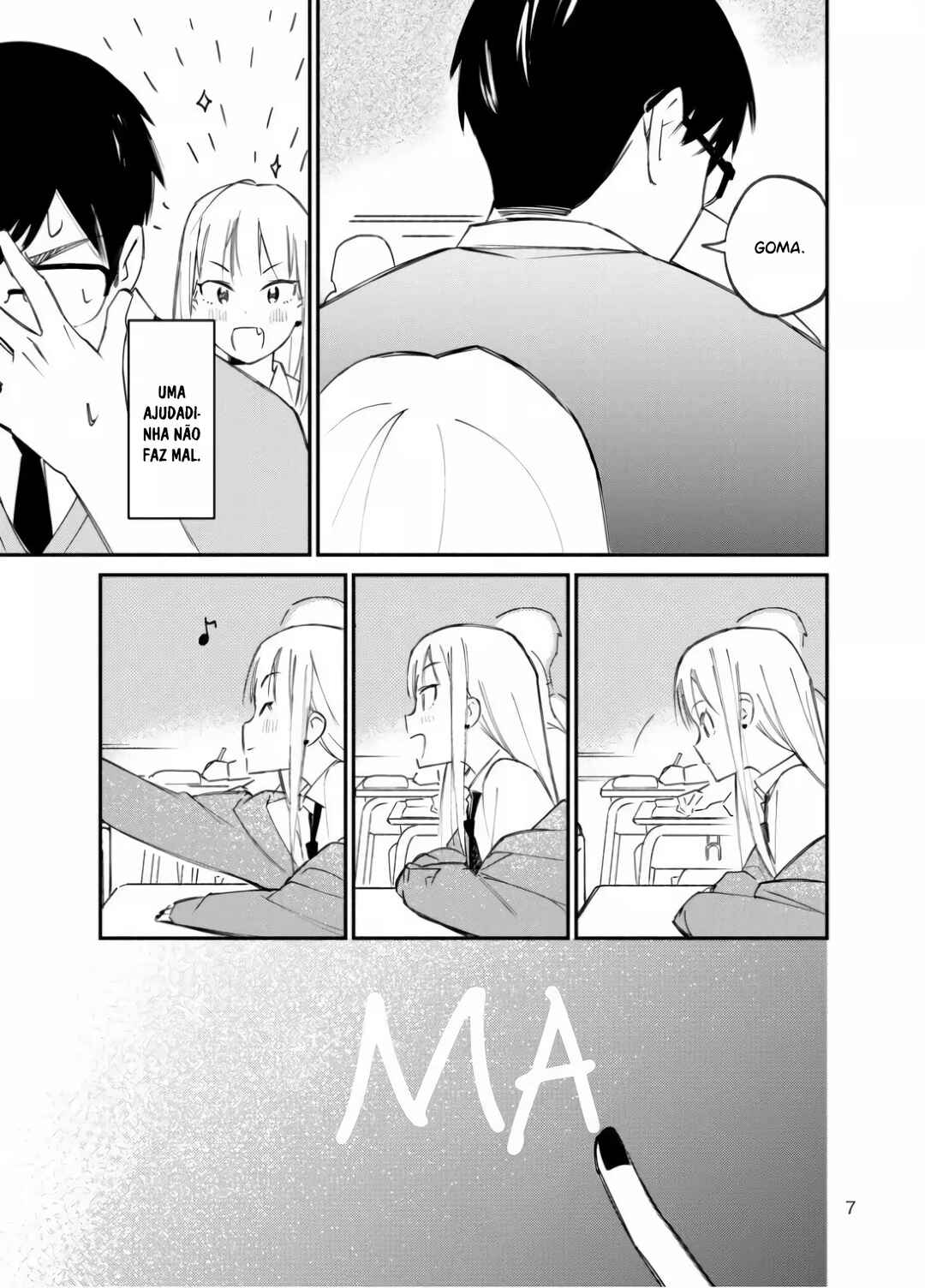 A Story About A Gyaru Behind His Seat Who Keeps Touching His Back Chapter ? - Page 8