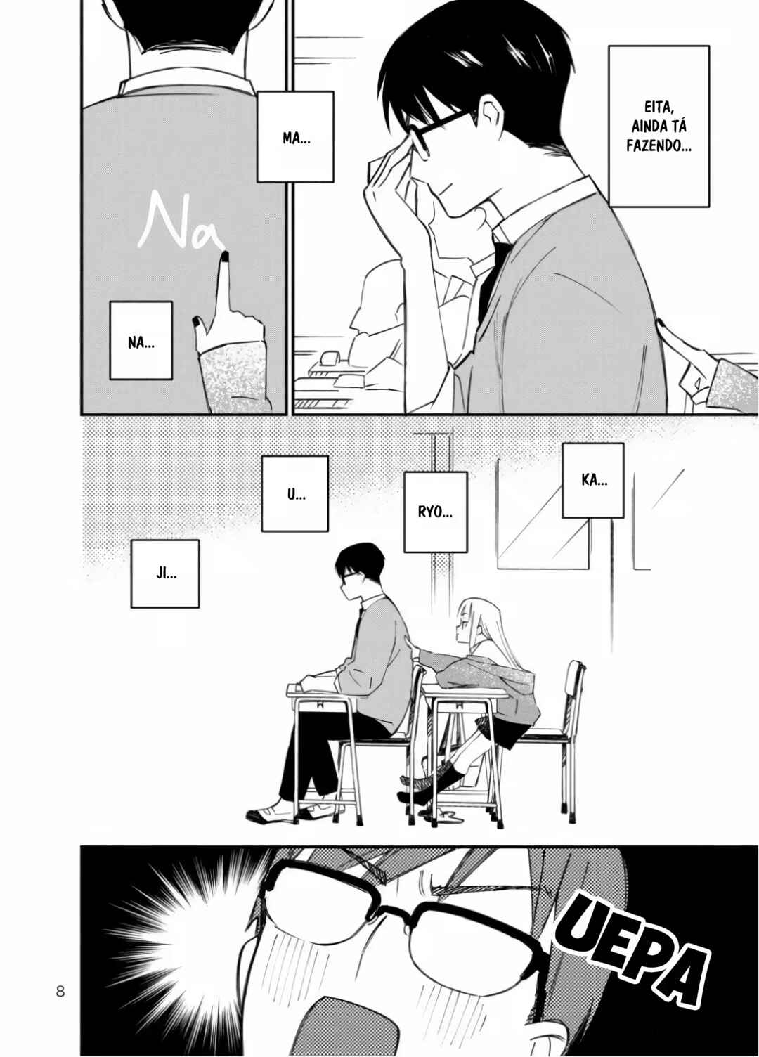 A Story About A Gyaru Behind His Seat Who Keeps Touching His Back Chapter ? - Page 9