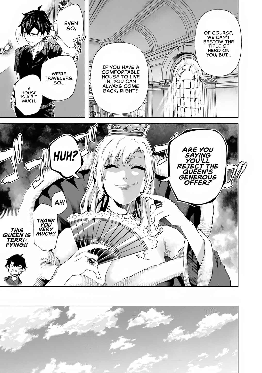 Keikenchi Chochiku de Nonbiri Shoushin Ryokou ~Yuusha to Koibito ni Tsuihou Sareta Senshi no Mujikaku Zamaa~ Chapter 39 - Page 16