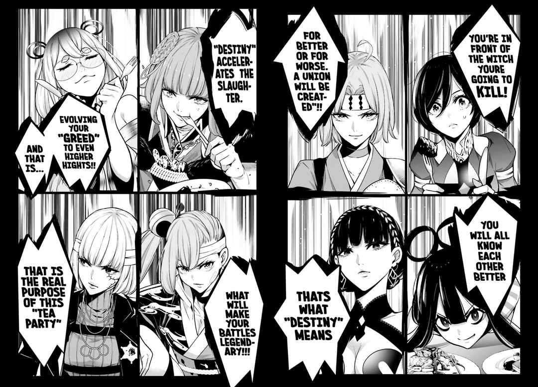 Majo Taisen - 32-nin no Isai no Majo wa Koroshiau Chapter 43 - Page 18
