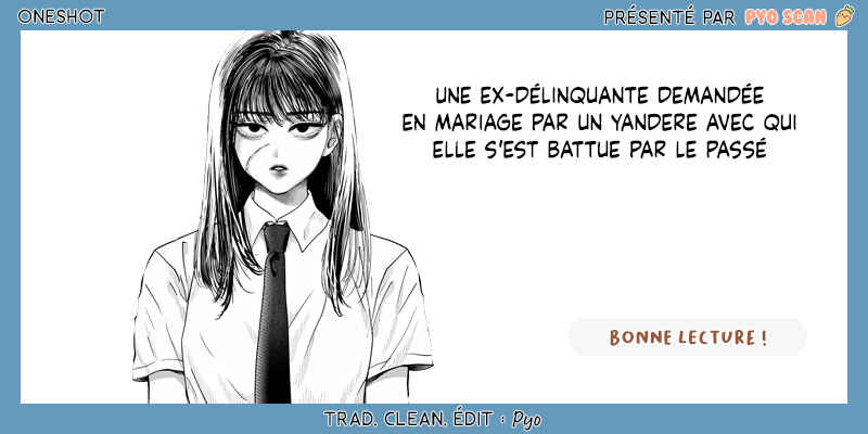 A Story about a Former Delinquent Girl Who Is Proposed to by a Yandere Man Whom She Got into a Fight with in the Past Chapter ? - Page 1