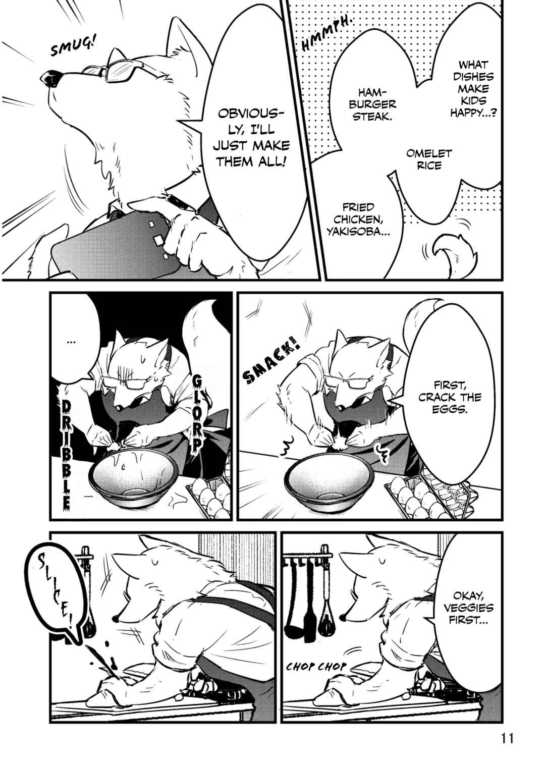 Ookami Papa to Musume-chan Chapter Let's Make Dinner Together! - Page 10