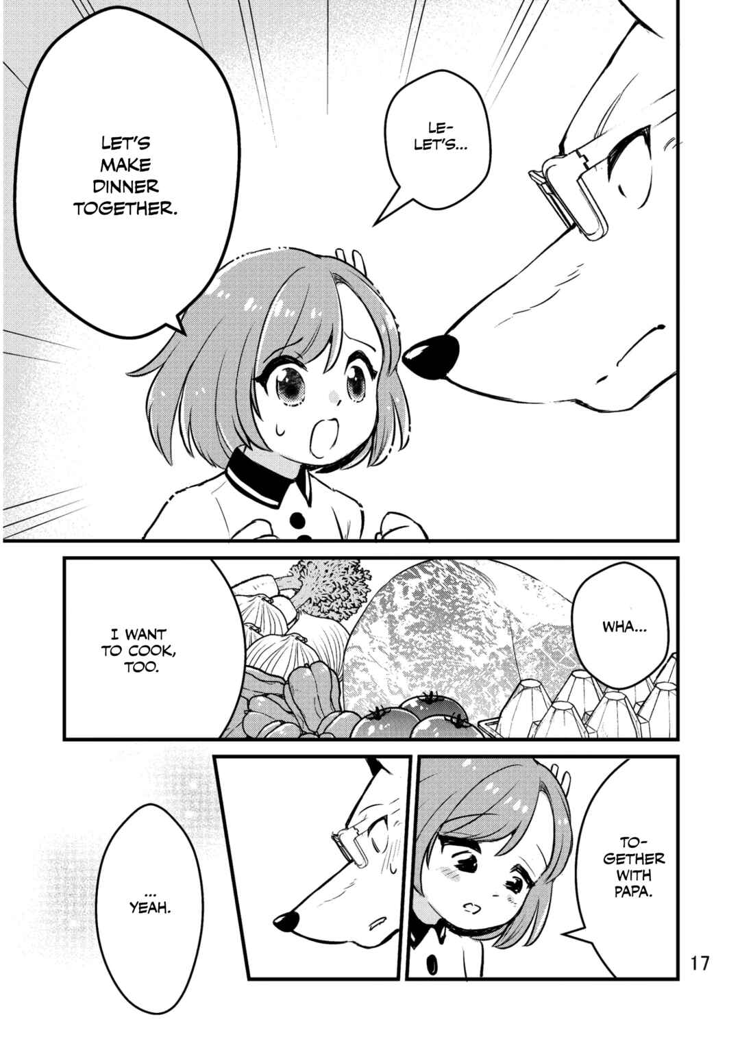 Ookami Papa to Musume-chan Chapter Let's Make Dinner Together! - Page 16