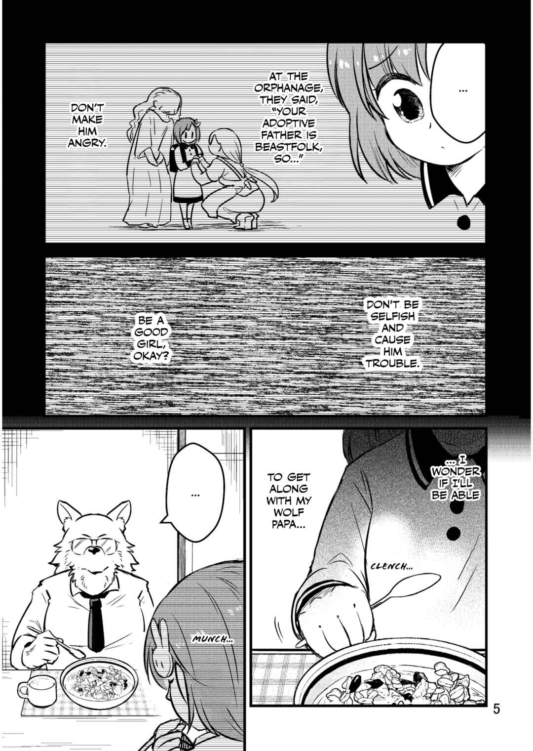 Ookami Papa to Musume-chan Chapter Let's Make Dinner Together! - Page 4