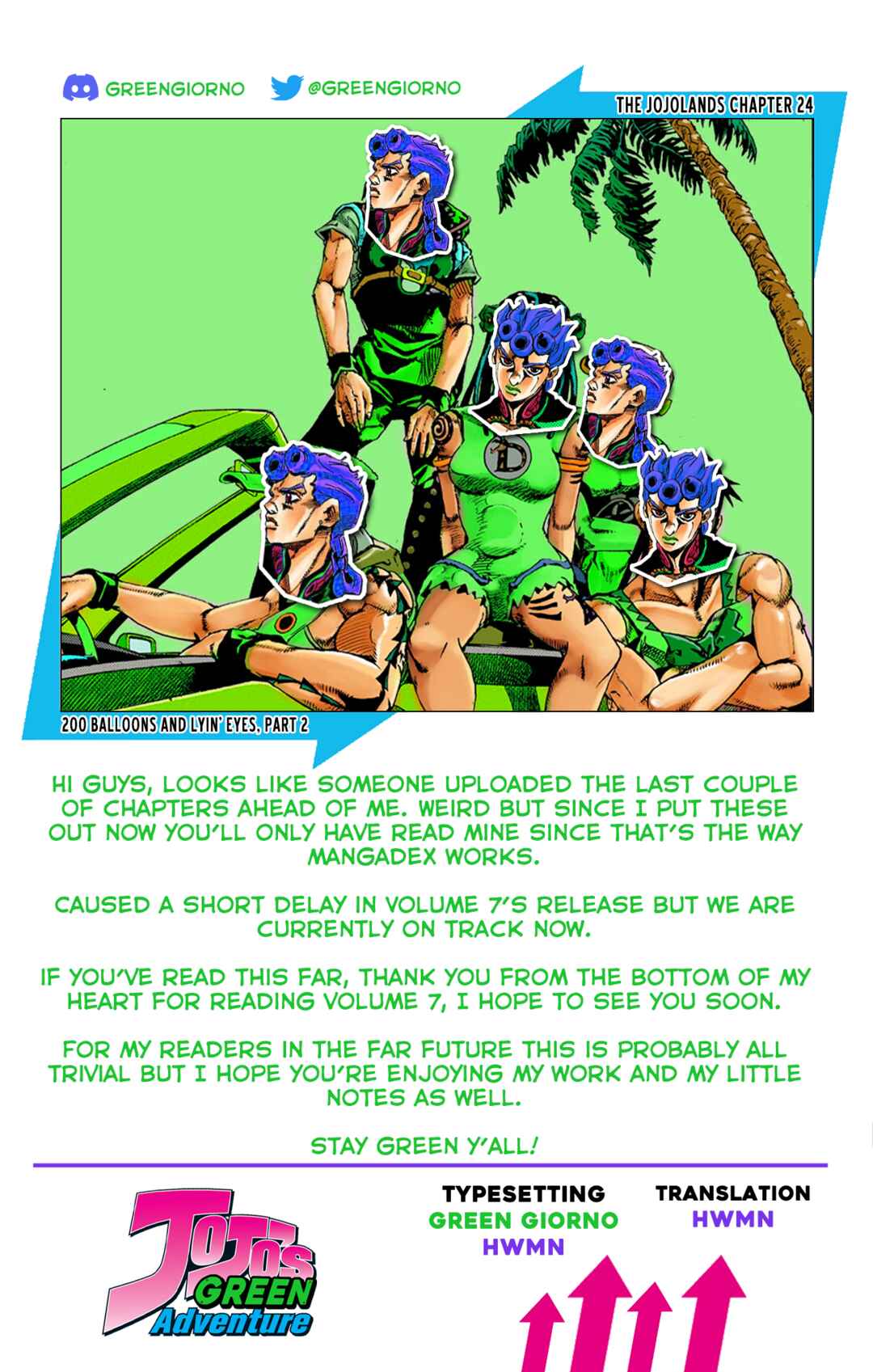 JoJo no Kimyou na Bouken Dai-9-bu: The JOJOLands Color-ban Chapter 24 - Page 42