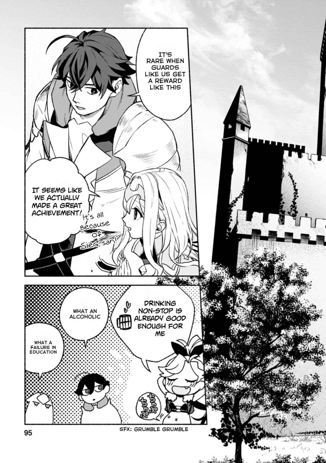 Sono Monban, Saikyou ni Tsuki: Tsuihou Sareta Bougyoryoku 9999 no Senshi, Outo no Monban to shite Musou Suru Chapter 14.1 - Page 4