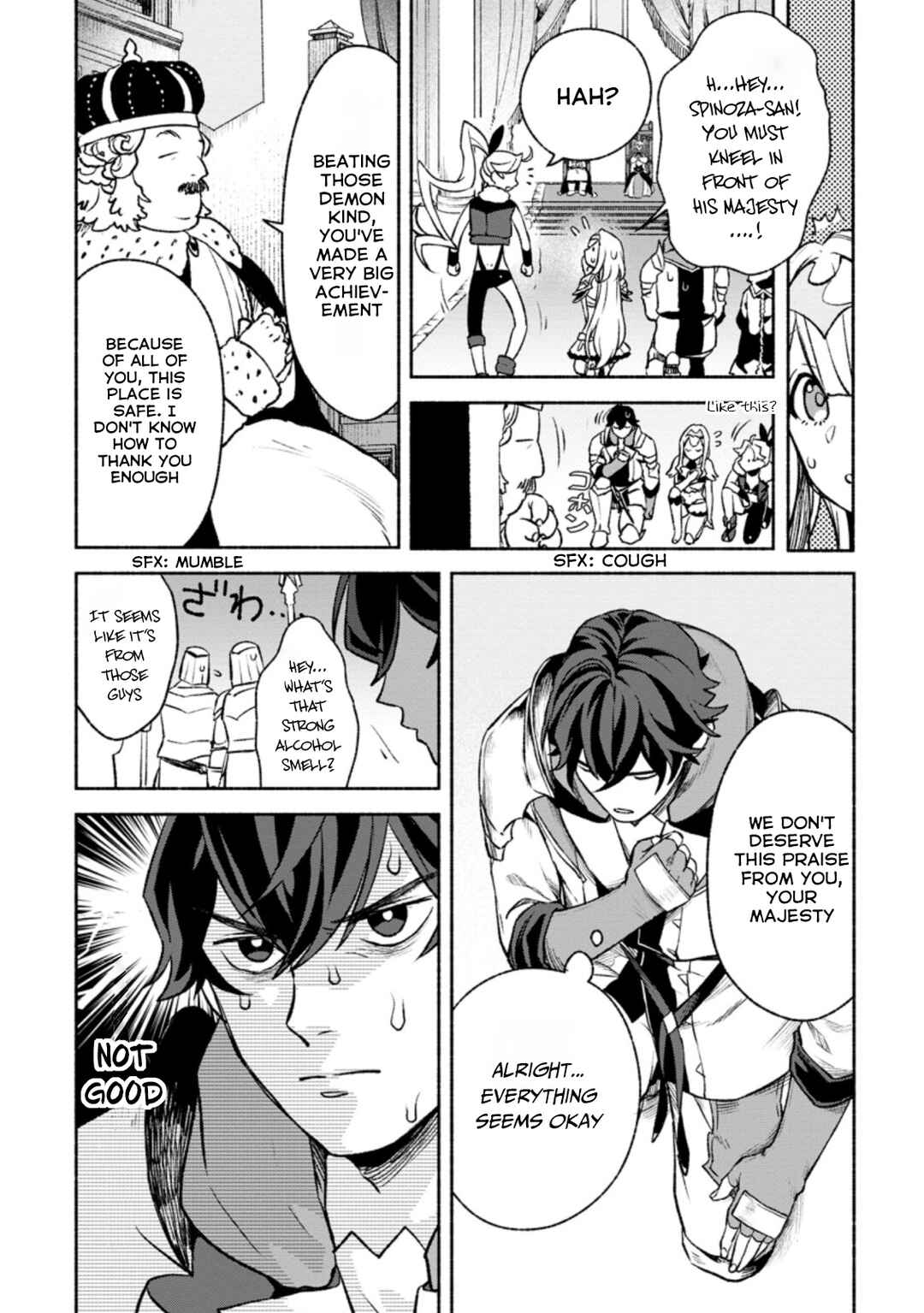 Sono Monban, Saikyou ni Tsuki: Tsuihou Sareta Bougyoryoku 9999 no Senshi, Outo no Monban to shite Musou Suru Chapter 14.1 - Page 9