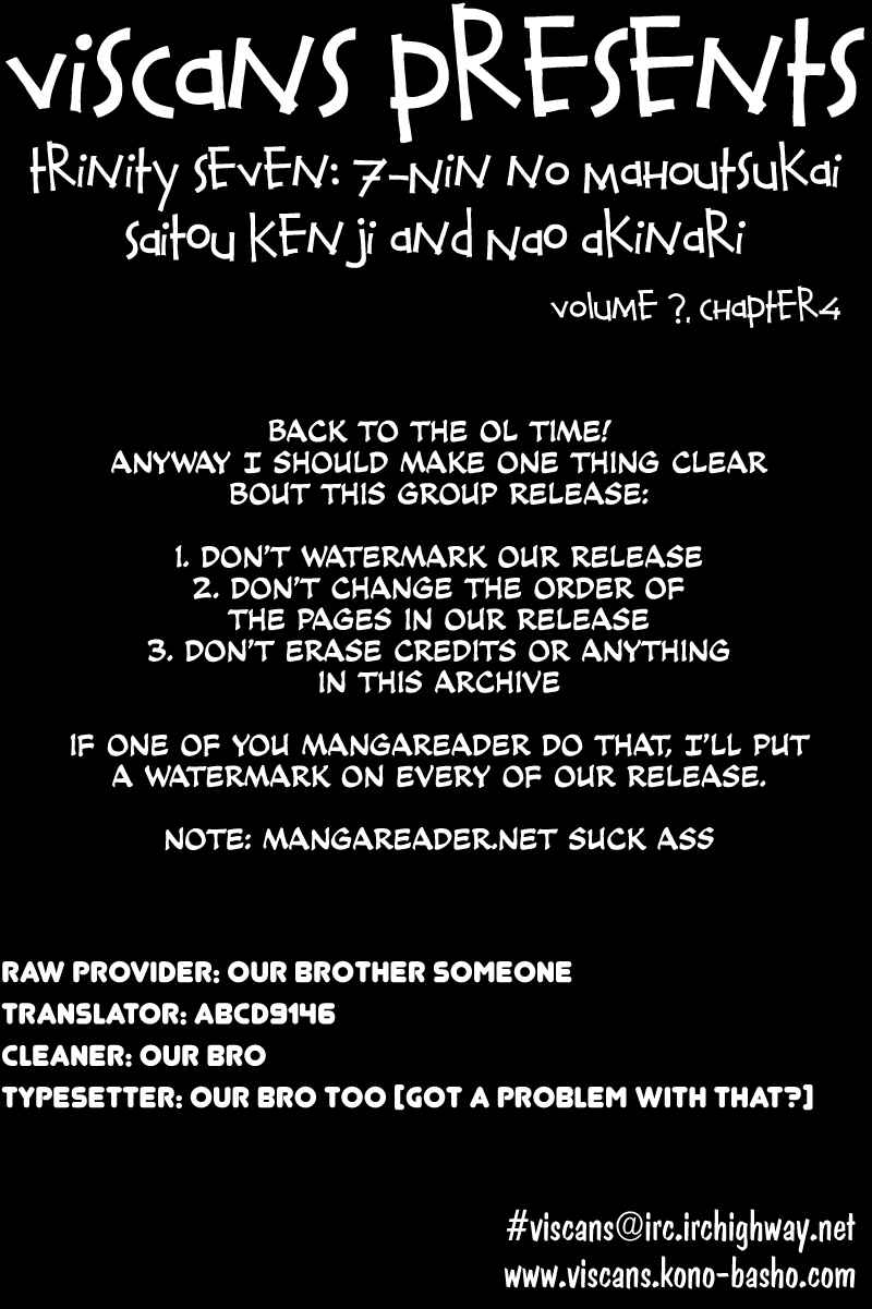 Trinity Seven - 7-Nin no Masho Tsukai Chapter 3 - Page 1