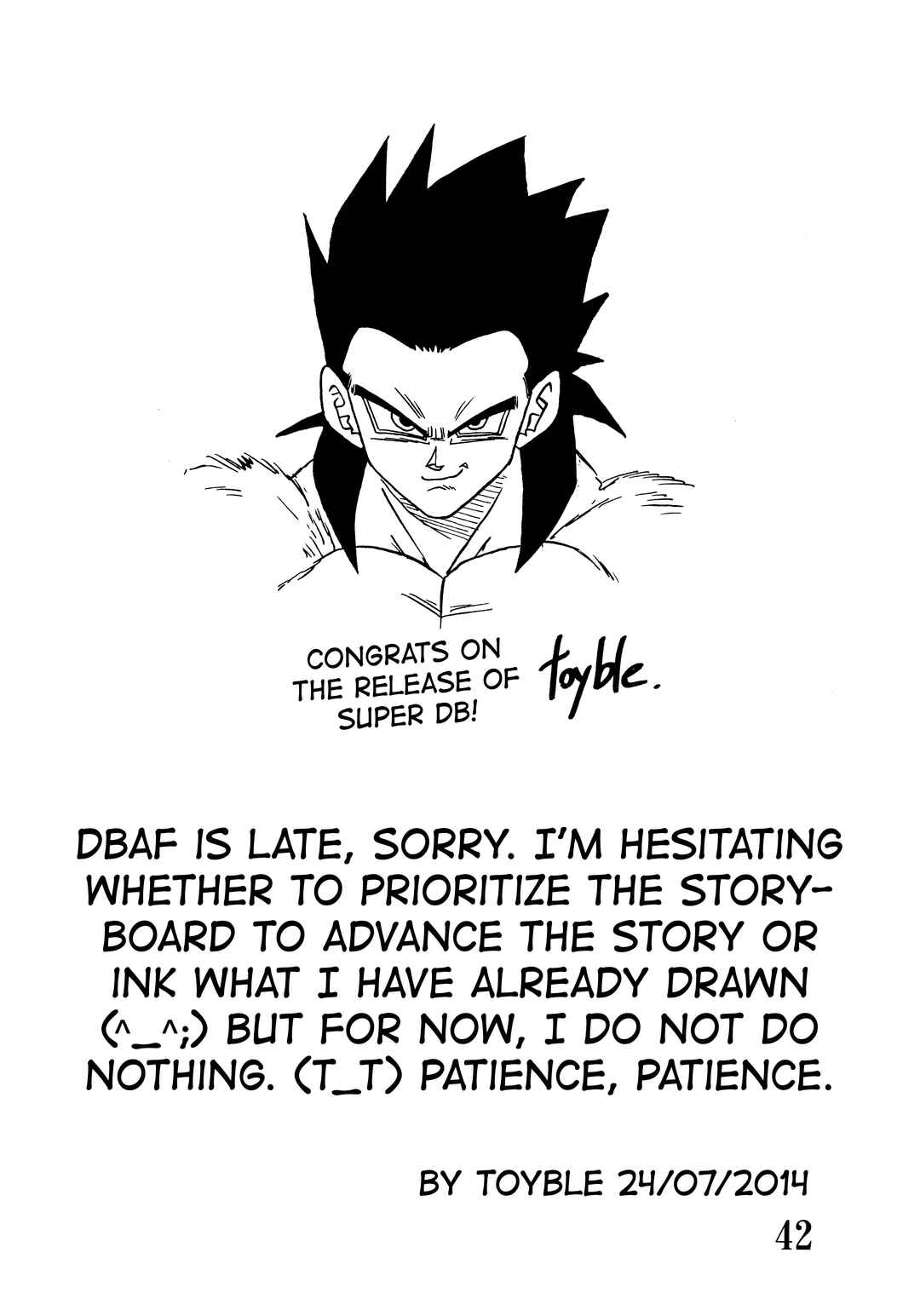 Super DB - Dragon Ball AF Magazine Chapter Super DB - Dragon Ball AF Magazine 4 - Page 44