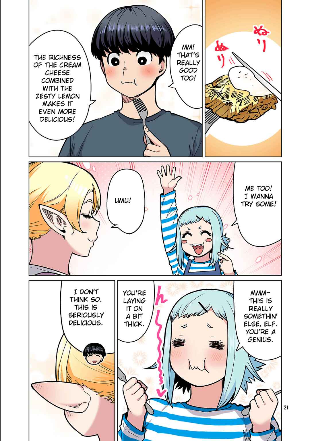 Shin Elf-san wa Yaserarenai. (Official Colored) Chapter 26 - Page 22