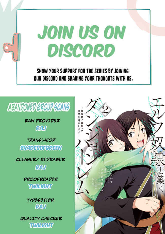 Elf Dorei to Kizuku Dungeon Harem - Isekai de Netotte Nakama o Fuyashimasu Chapter 9 - Page 1