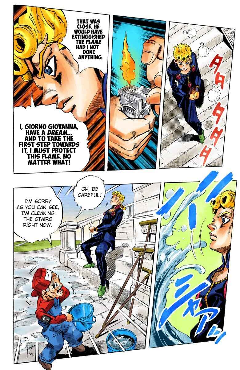 JoJo no Kimyou na Bouken: Part 5 - Ougon no Kaze Color-ban Chapter 11 - Page 19