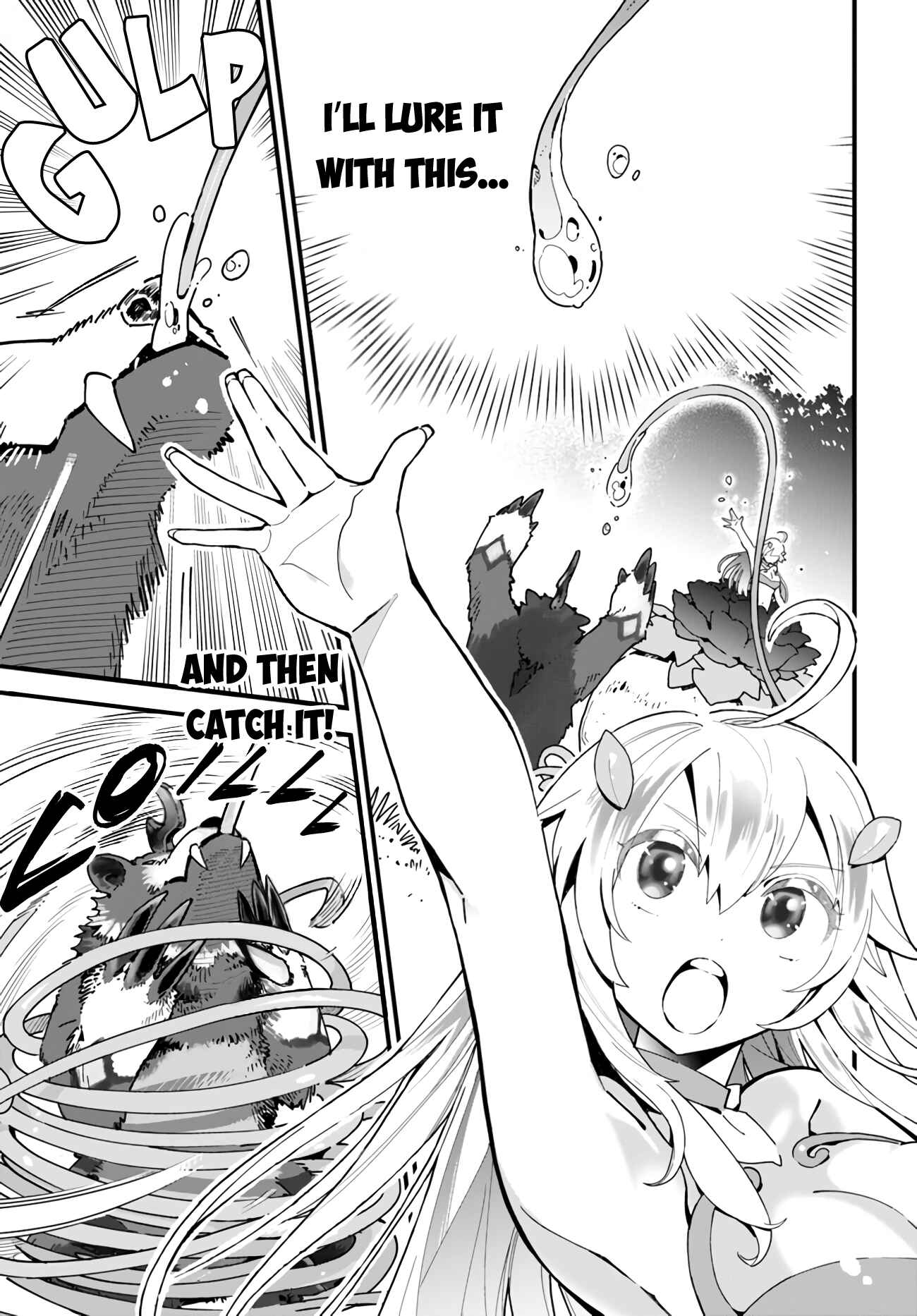 Shokubutsu Monster Musume Nikki: Seijo datta Watashi ga Uragirareta Hate ni Alraune ni Tensei Shite Shimatta node, kore kara wa Kougousei o Shinagara Shizuka ni Shokubutsu Life o Sugoshimasu Chapter 1 - Page 22