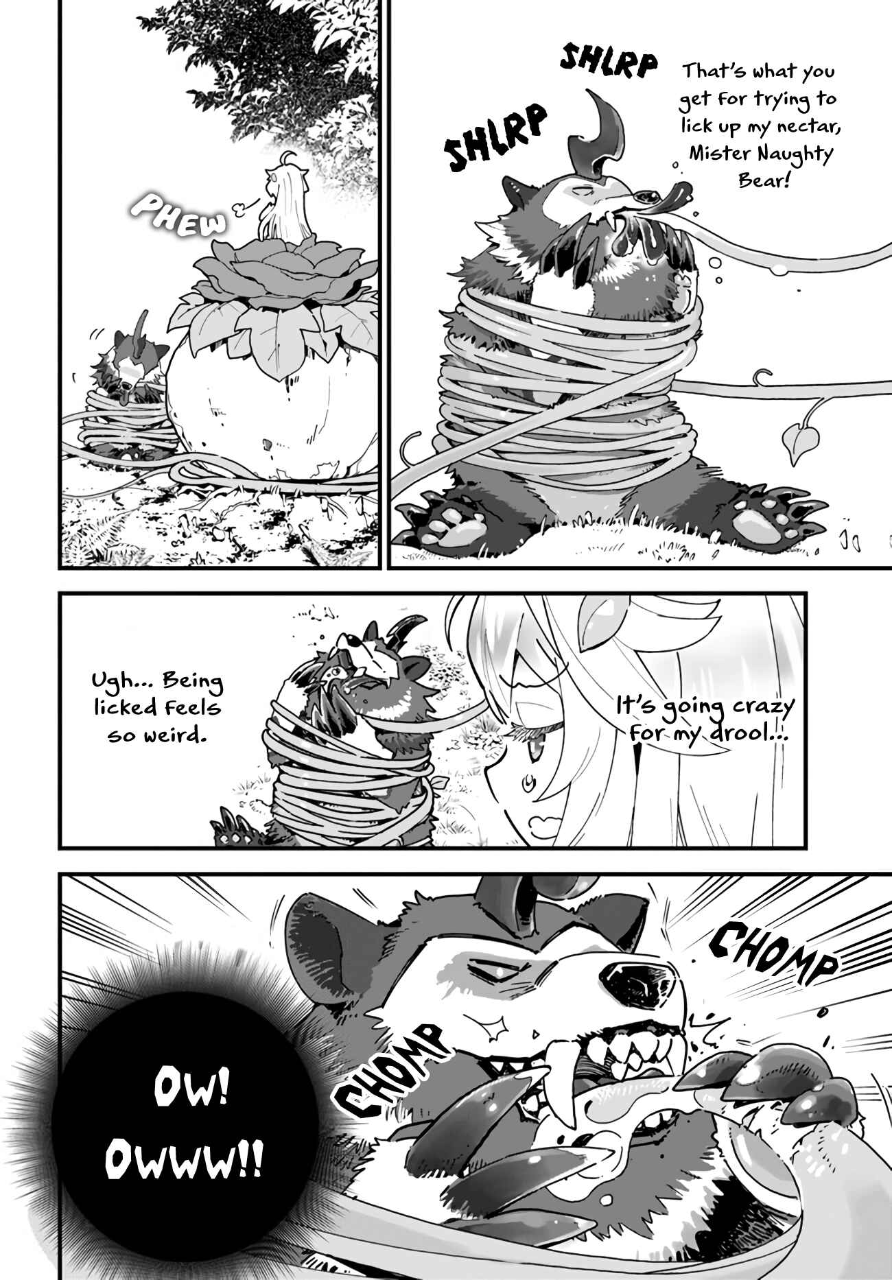 Shokubutsu Monster Musume Nikki: Seijo datta Watashi ga Uragirareta Hate ni Alraune ni Tensei Shite Shimatta node, kore kara wa Kougousei o Shinagara Shizuka ni Shokubutsu Life o Sugoshimasu Chapter 1 - Page 23