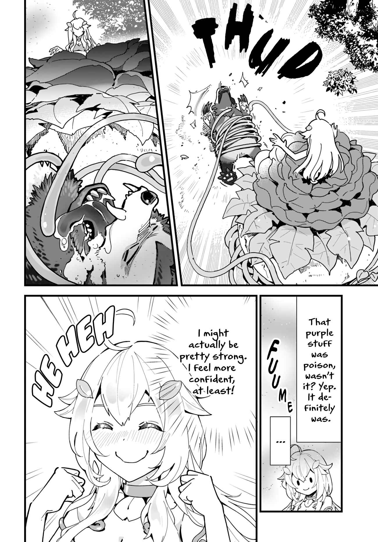 Shokubutsu Monster Musume Nikki: Seijo datta Watashi ga Uragirareta Hate ni Alraune ni Tensei Shite Shimatta node, kore kara wa Kougousei o Shinagara Shizuka ni Shokubutsu Life o Sugoshimasu Chapter 1 - Page 25