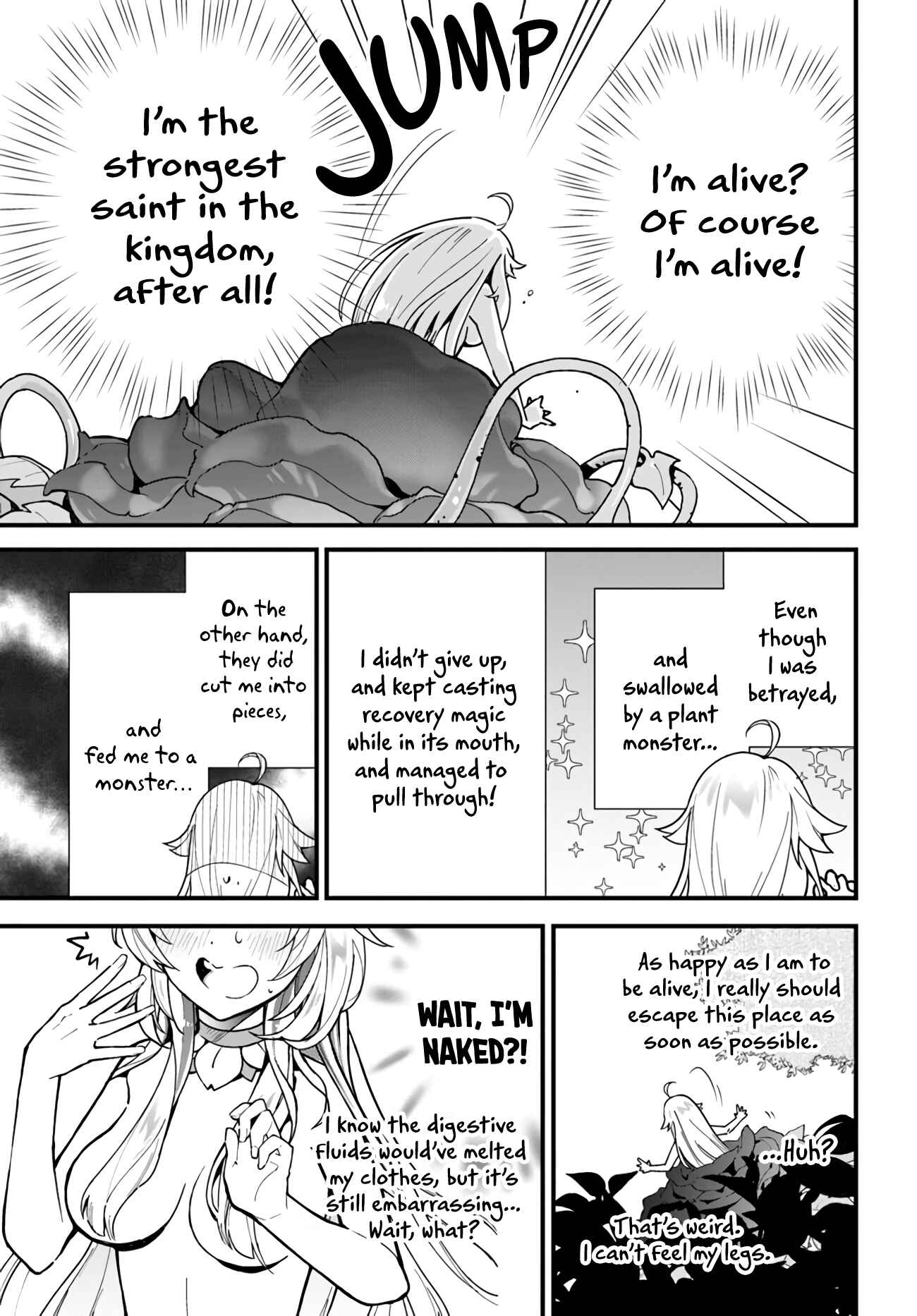 Shokubutsu Monster Musume Nikki: Seijo datta Watashi ga Uragirareta Hate ni Alraune ni Tensei Shite Shimatta node, kore kara wa Kougousei o Shinagara Shizuka ni Shokubutsu Life o Sugoshimasu Chapter 1 - Page 6