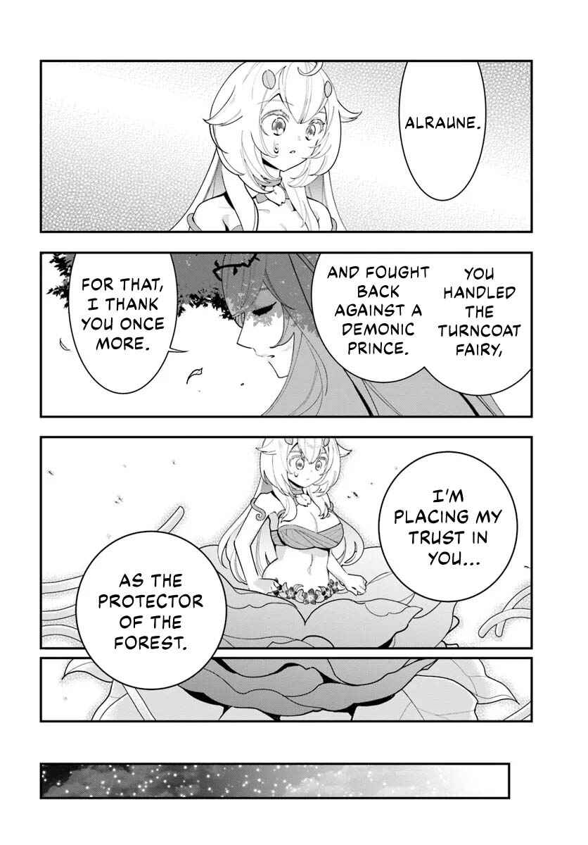 Shokubutsu Monster Musume Nikki: Seijo datta Watashi ga Uragirareta Hate ni Alraune ni Tensei Shite Shimatta node, kore kara wa Kougousei o Shinagara Shizuka ni Shokubutsu Life o Sugoshimasu Chapter 27 - Page 14