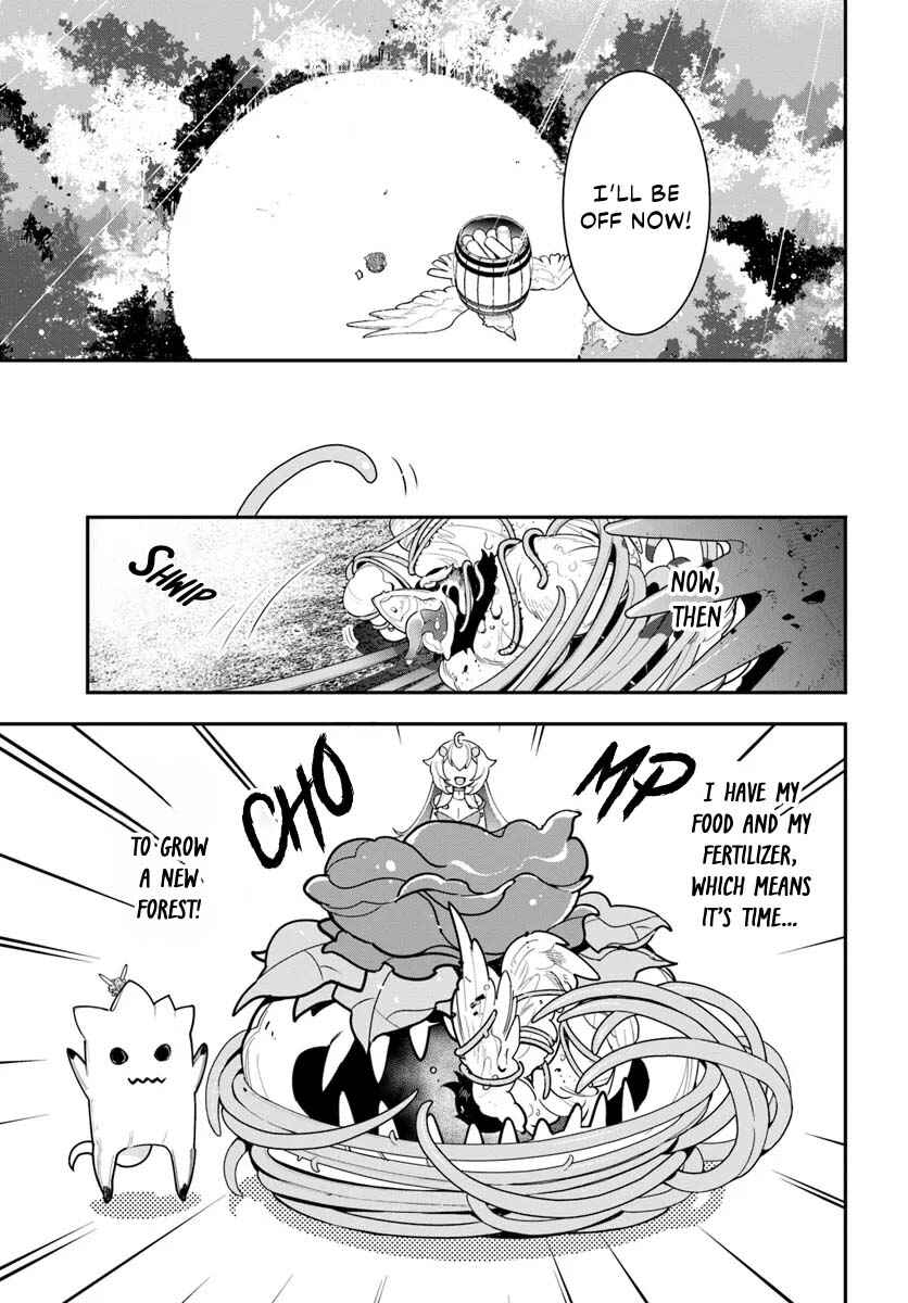 Shokubutsu Monster Musume Nikki: Seijo datta Watashi ga Uragirareta Hate ni Alraune ni Tensei Shite Shimatta node, kore kara wa Kougousei o Shinagara Shizuka ni Shokubutsu Life o Sugoshimasu Chapter 27 - Page 19